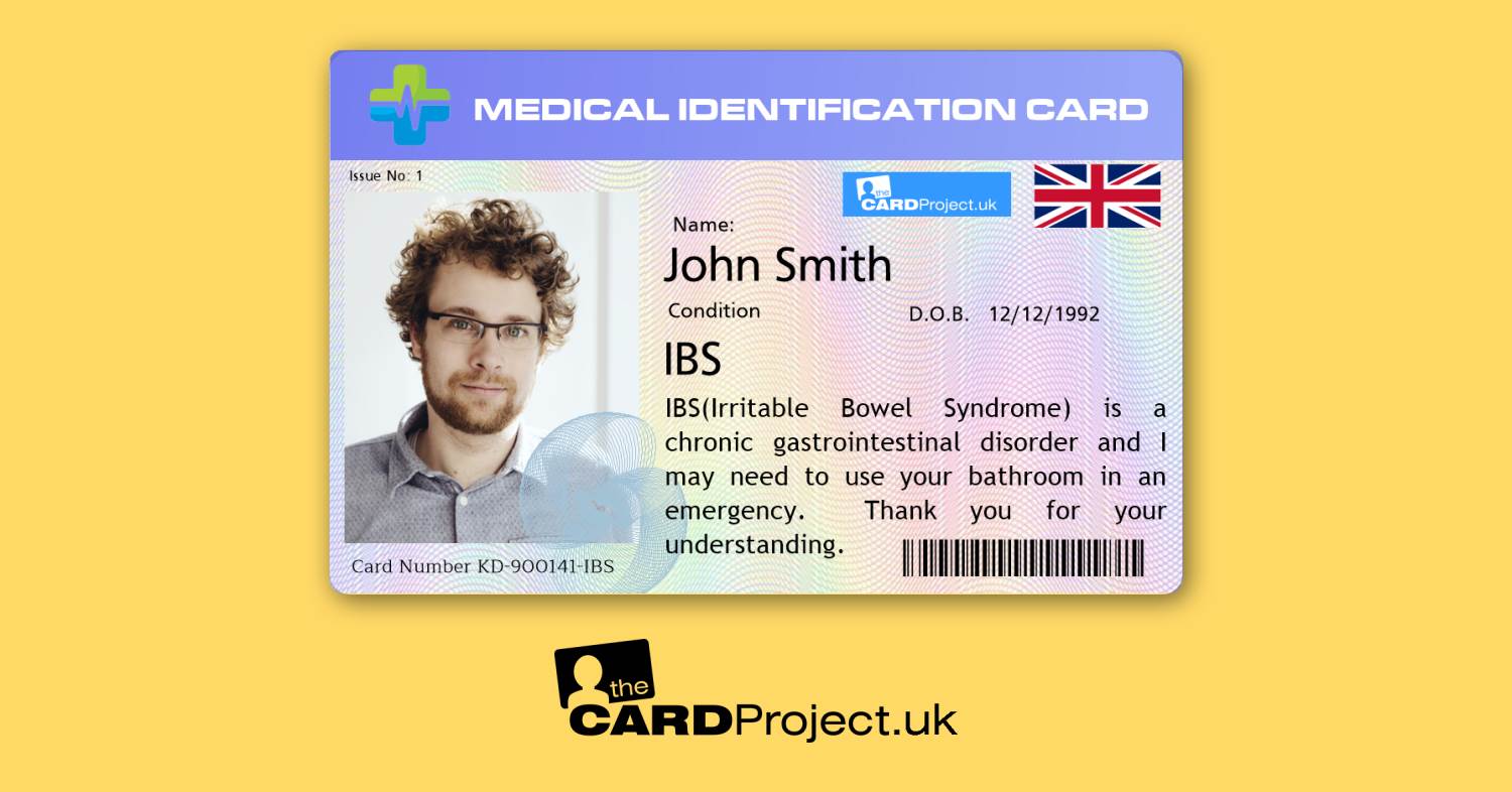 IBS (Irritable Bowel Syndrome) Premium Medical Photo ID Card